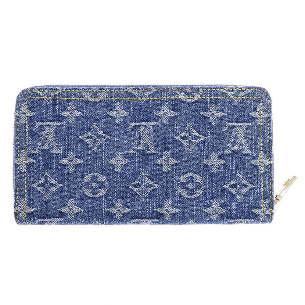 Louis Vuitton Monogram Denim Zippy Wallet Blue LV Remix - Picture 3 of 6